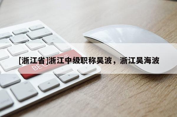 [浙江省]浙江中级职称吴波，浙江吴海波